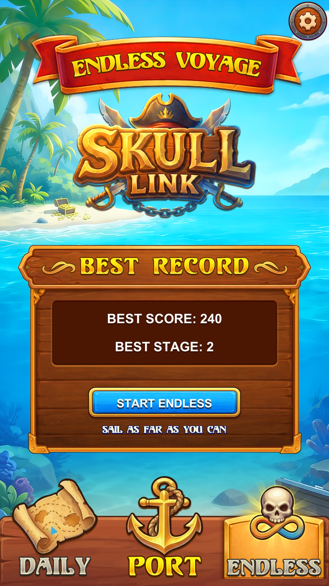 Endless Voyage mode screen